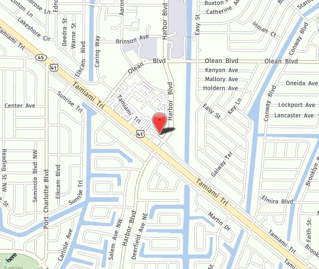 Location Map: 3195 Harbor Blvd. Port Charlotte, FL 33952